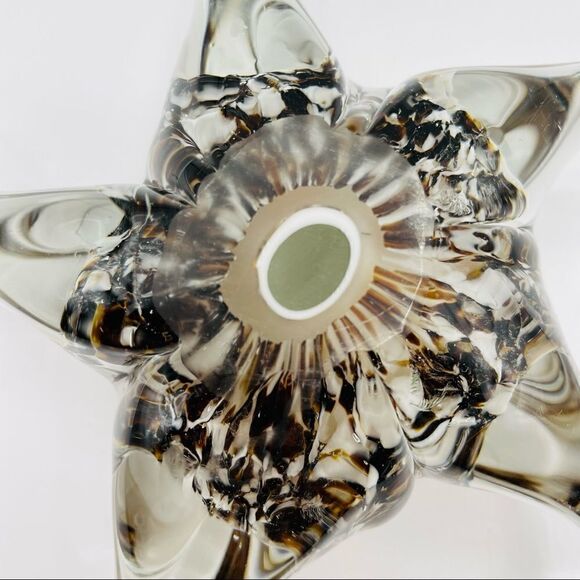 Art Glass Starfish Tortoise Pattern Paperweight - Picture 5 of 6